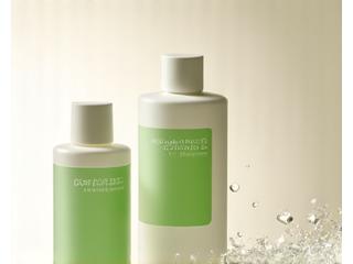 敏感肌用クレンジングと洗顔料のボトル